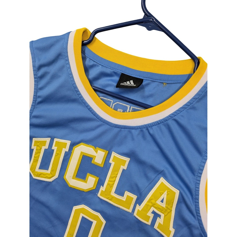 UCLA Bruins Jersey Mens Large Blue NCAA Basketball Adidas Russell Westbrook 0